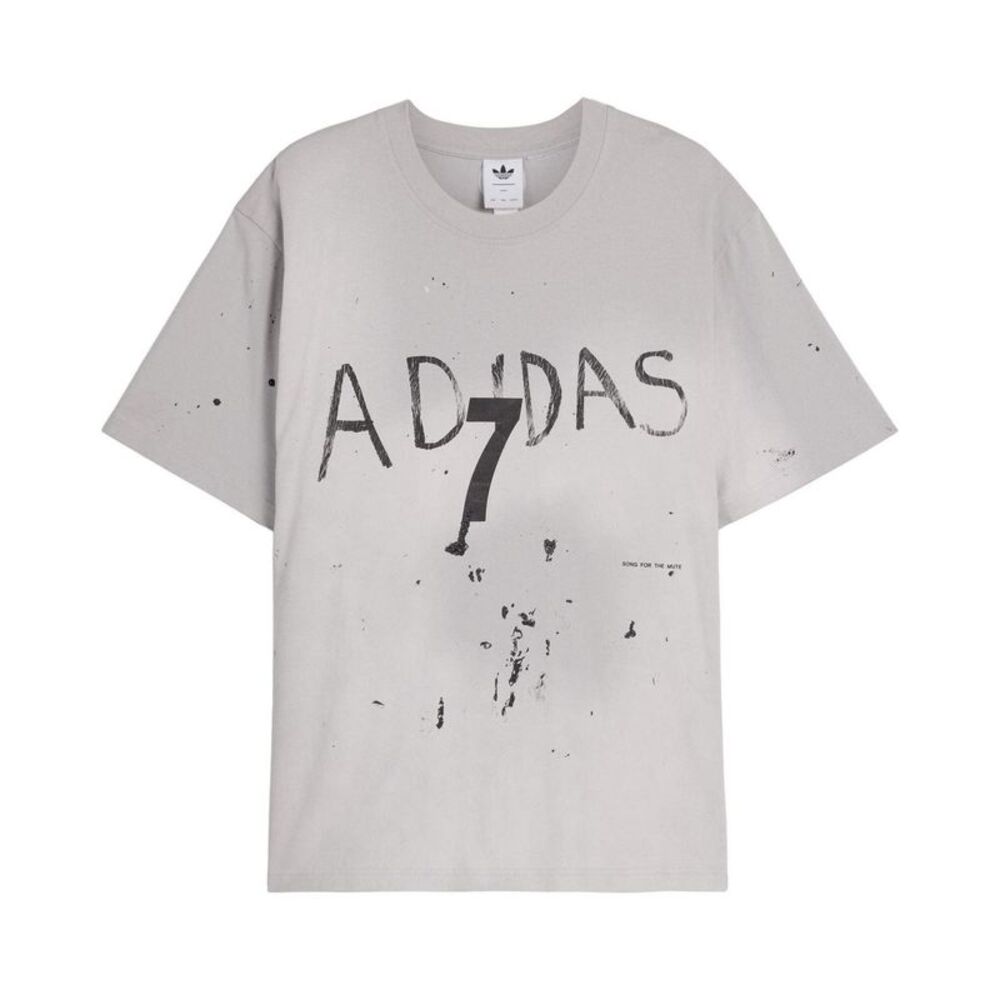 Adidas Unisex Adult 7 Logo T-Shirt / Gray